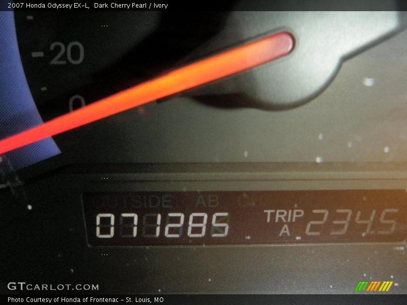 Dark Cherry Pearl / Ivory 2007 Honda Odyssey EX-L