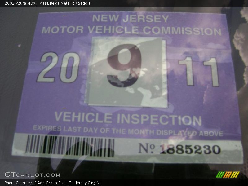Mesa Beige Metallic / Saddle 2002 Acura MDX