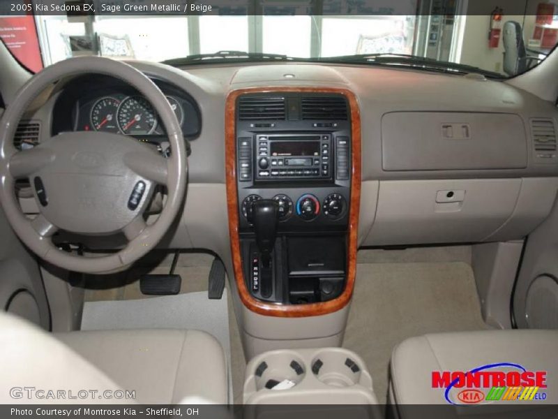 Sage Green Metallic / Beige 2005 Kia Sedona EX
