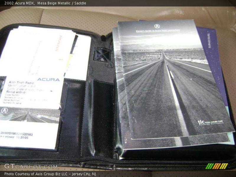 Mesa Beige Metallic / Saddle 2002 Acura MDX