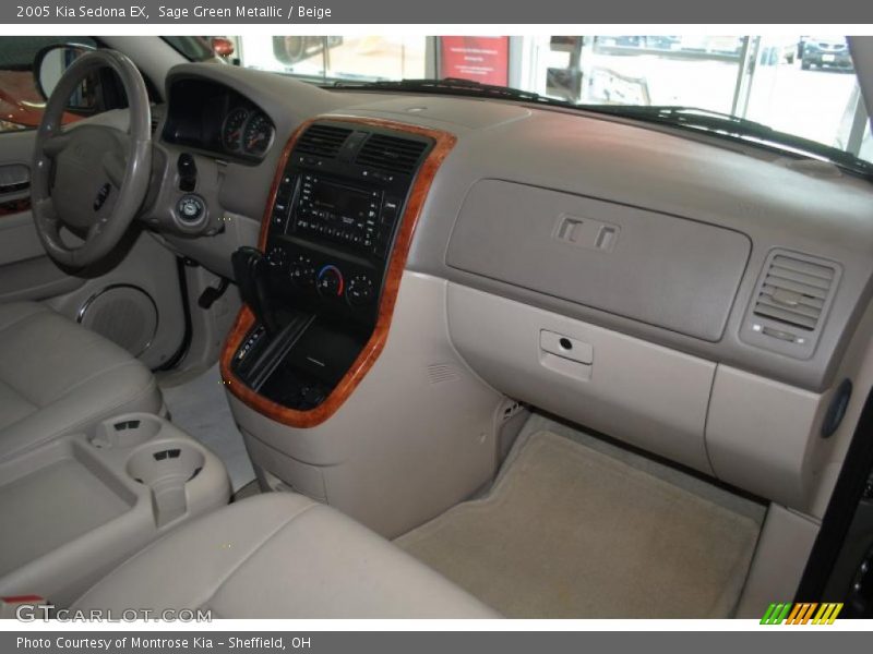 Sage Green Metallic / Beige 2005 Kia Sedona EX
