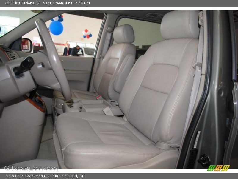 Sage Green Metallic / Beige 2005 Kia Sedona EX
