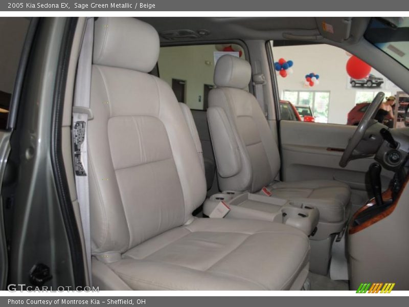 Sage Green Metallic / Beige 2005 Kia Sedona EX