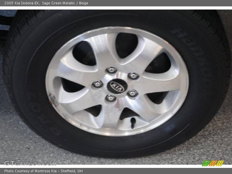 Sage Green Metallic / Beige 2005 Kia Sedona EX