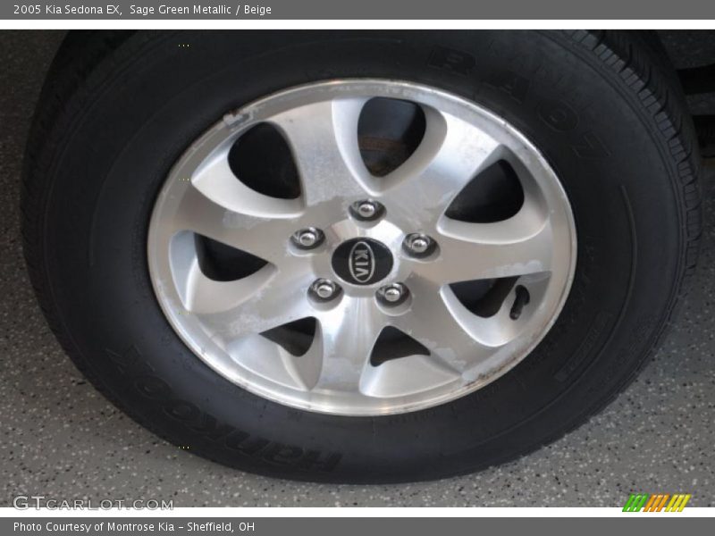 Sage Green Metallic / Beige 2005 Kia Sedona EX