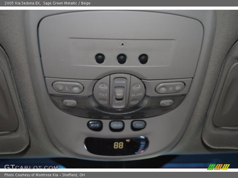Sage Green Metallic / Beige 2005 Kia Sedona EX