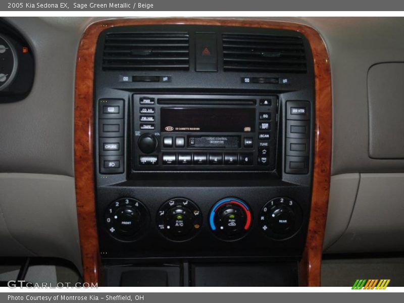 Sage Green Metallic / Beige 2005 Kia Sedona EX