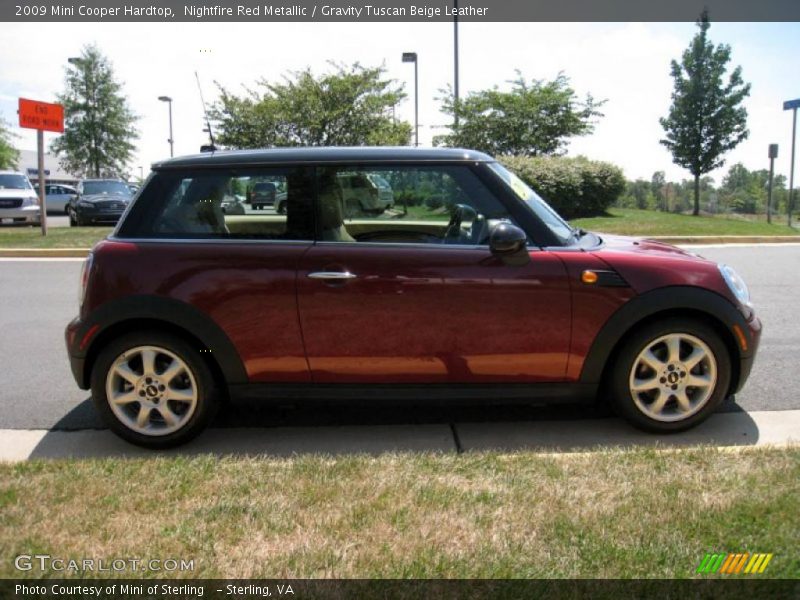 Nightfire Red Metallic / Gravity Tuscan Beige Leather 2009 Mini Cooper Hardtop