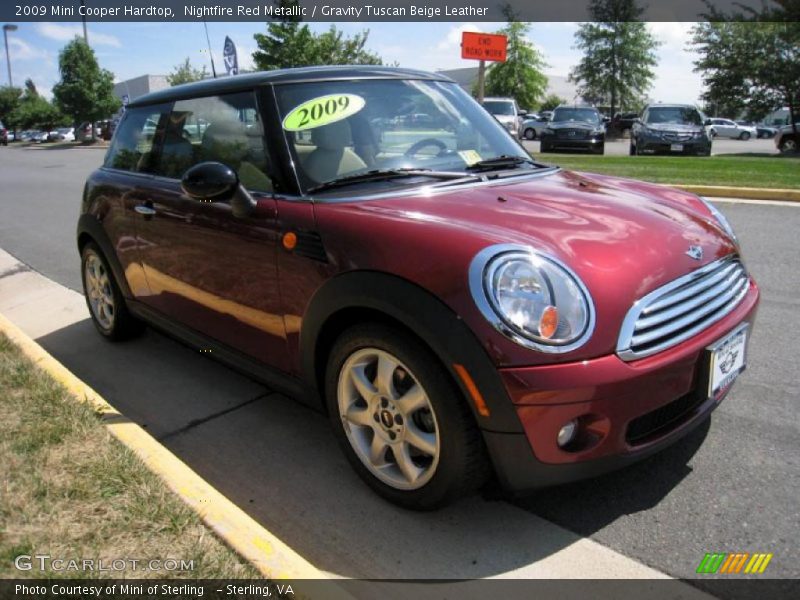 Nightfire Red Metallic / Gravity Tuscan Beige Leather 2009 Mini Cooper Hardtop