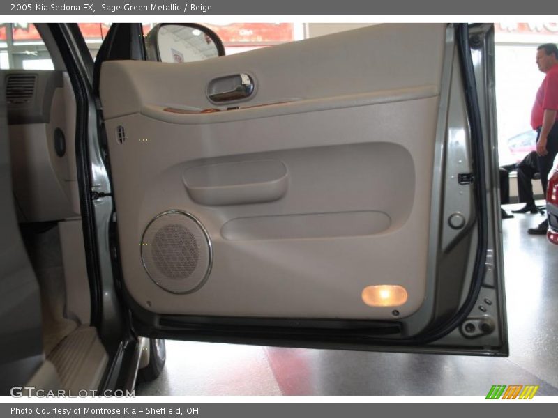 Sage Green Metallic / Beige 2005 Kia Sedona EX