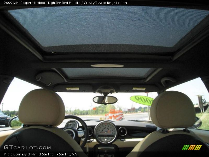 Nightfire Red Metallic / Gravity Tuscan Beige Leather 2009 Mini Cooper Hardtop