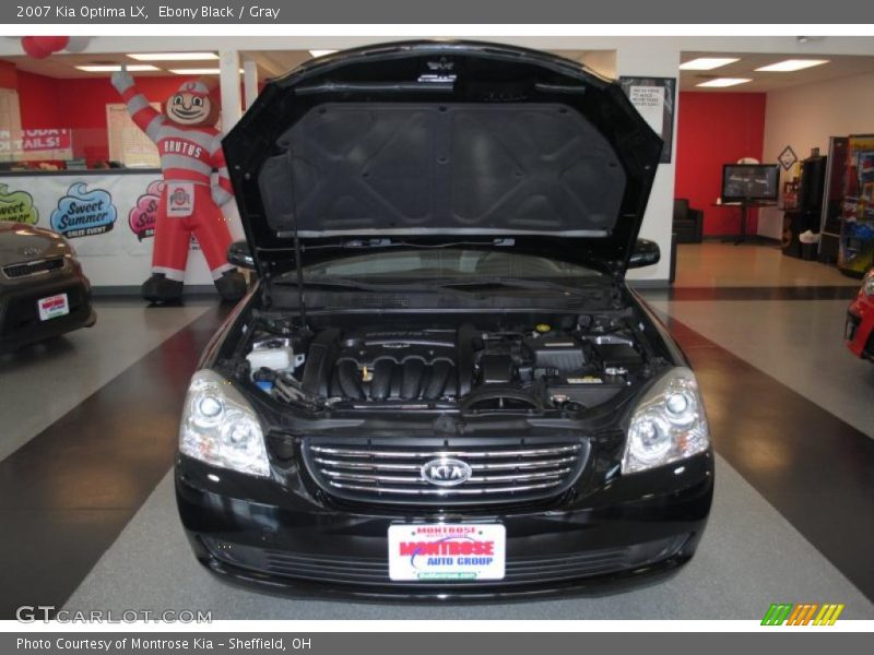 Ebony Black / Gray 2007 Kia Optima LX
