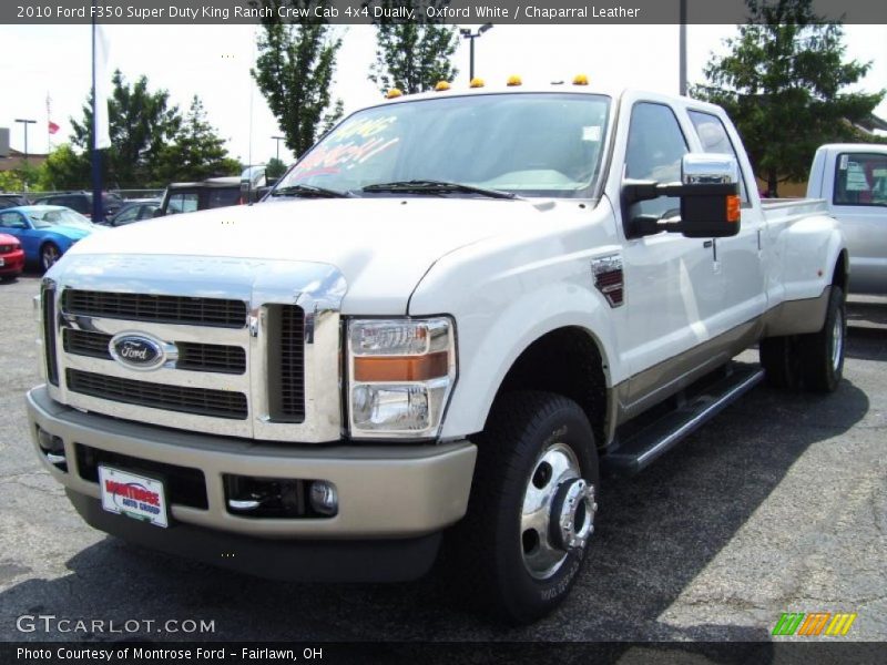 Oxford White / Chaparral Leather 2010 Ford F350 Super Duty King Ranch Crew Cab 4x4 Dually