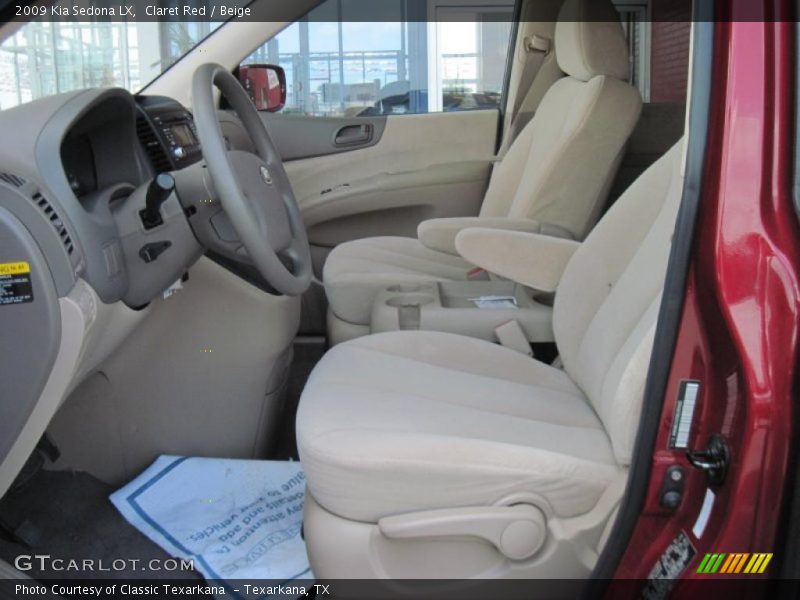 Claret Red / Beige 2009 Kia Sedona LX