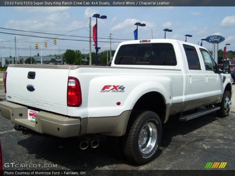Oxford White / Chaparral Leather 2010 Ford F350 Super Duty King Ranch Crew Cab 4x4 Dually