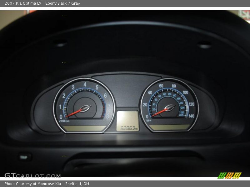 Ebony Black / Gray 2007 Kia Optima LX