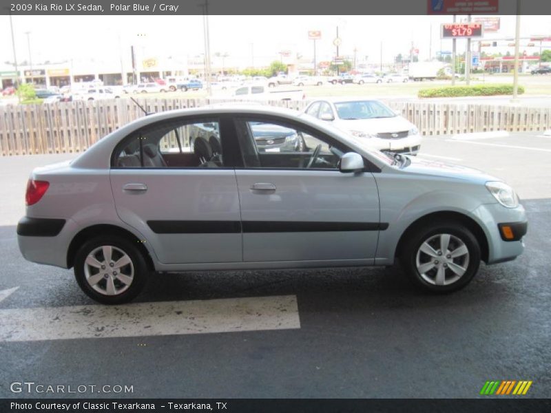 Polar Blue / Gray 2009 Kia Rio LX Sedan