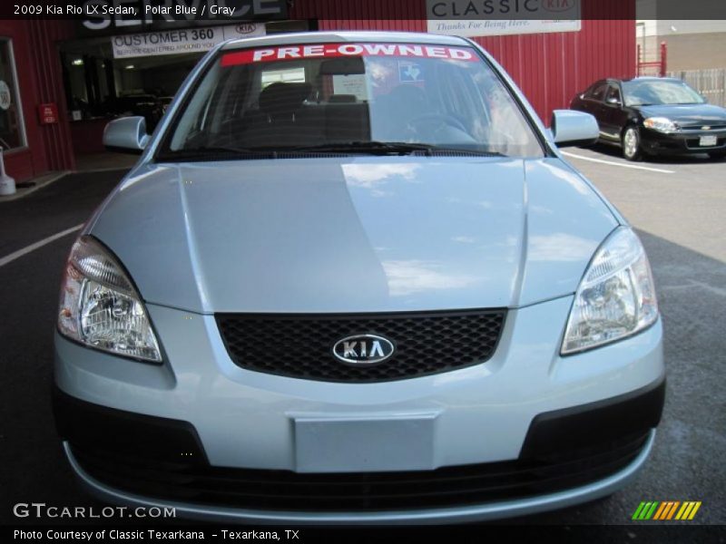 Polar Blue / Gray 2009 Kia Rio LX Sedan