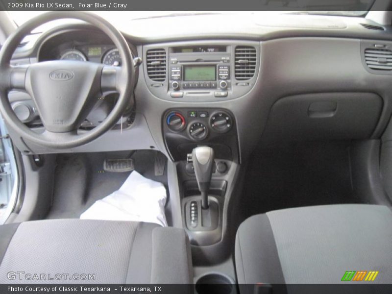 Polar Blue / Gray 2009 Kia Rio LX Sedan