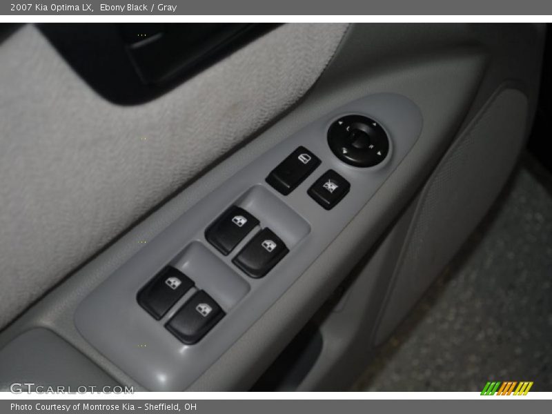 Ebony Black / Gray 2007 Kia Optima LX