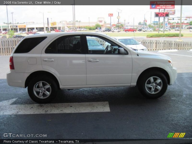 Clear White / Gray 2008 Kia Sorento LX