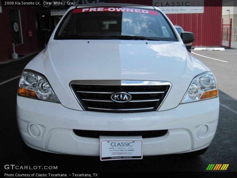 Clear White / Gray 2008 Kia Sorento LX