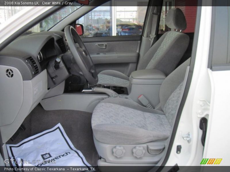 Clear White / Gray 2008 Kia Sorento LX