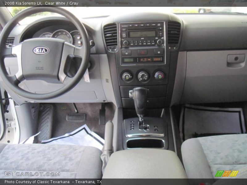 Clear White / Gray 2008 Kia Sorento LX