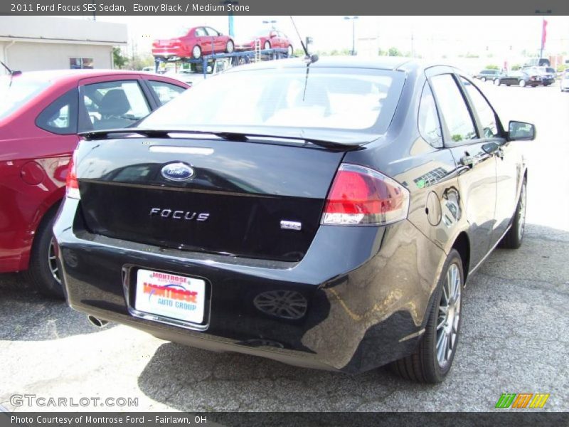 Ebony Black / Medium Stone 2011 Ford Focus SES Sedan