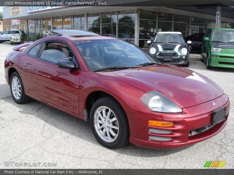 Patriot Red Pearl / Black 2002 Mitsubishi Eclipse GS Coupe