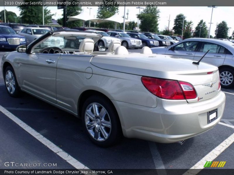 White Gold / Medium Pebble Beige/Cream 2010 Chrysler Sebring Limited Hardtop Convertible