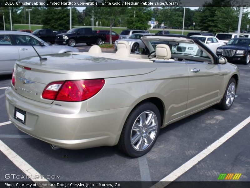 White Gold / Medium Pebble Beige/Cream 2010 Chrysler Sebring Limited Hardtop Convertible