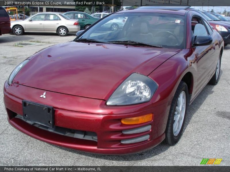 Patriot Red Pearl / Black 2002 Mitsubishi Eclipse GS Coupe