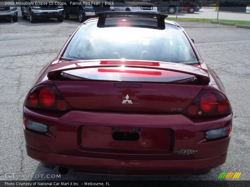 Patriot Red Pearl / Black 2002 Mitsubishi Eclipse GS Coupe