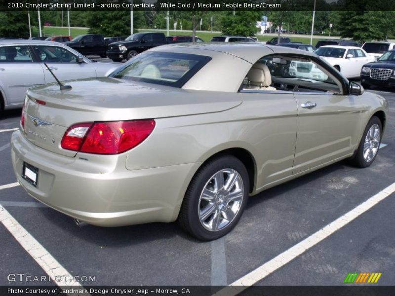 White Gold / Medium Pebble Beige/Cream 2010 Chrysler Sebring Limited Hardtop Convertible