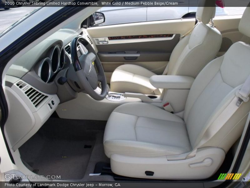 White Gold / Medium Pebble Beige/Cream 2010 Chrysler Sebring Limited Hardtop Convertible
