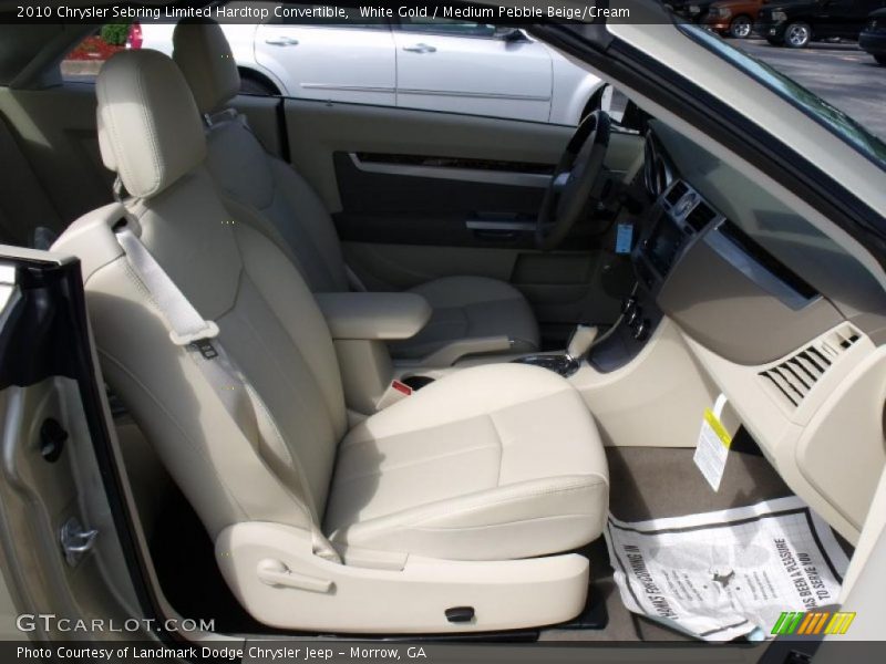 White Gold / Medium Pebble Beige/Cream 2010 Chrysler Sebring Limited Hardtop Convertible