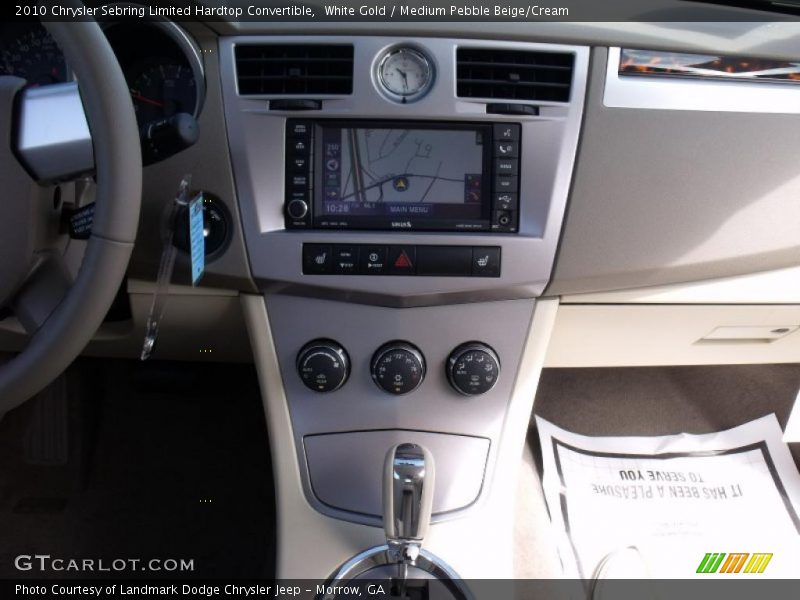 White Gold / Medium Pebble Beige/Cream 2010 Chrysler Sebring Limited Hardtop Convertible
