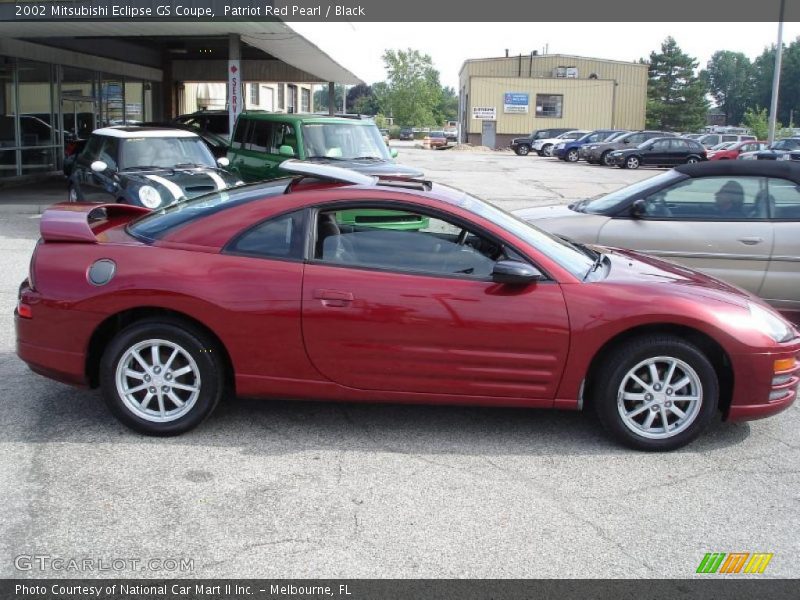Patriot Red Pearl / Black 2002 Mitsubishi Eclipse GS Coupe