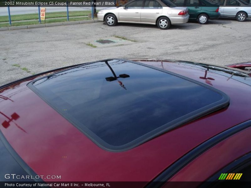 Patriot Red Pearl / Black 2002 Mitsubishi Eclipse GS Coupe