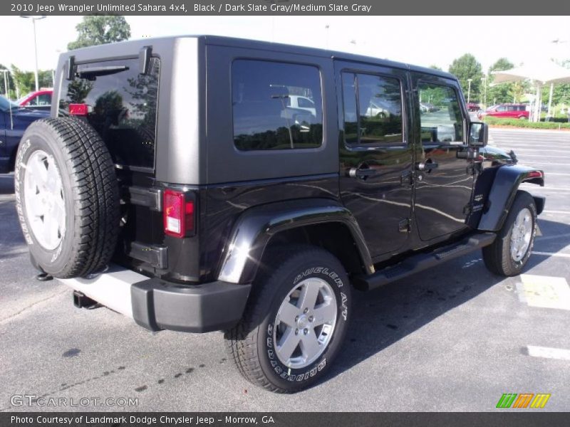 Black / Dark Slate Gray/Medium Slate Gray 2010 Jeep Wrangler Unlimited Sahara 4x4