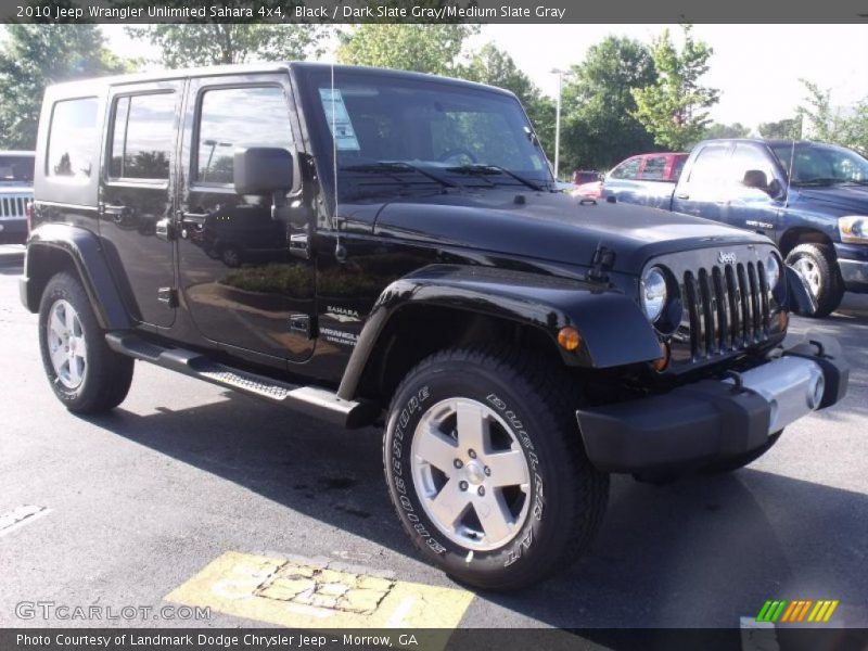 Black / Dark Slate Gray/Medium Slate Gray 2010 Jeep Wrangler Unlimited Sahara 4x4