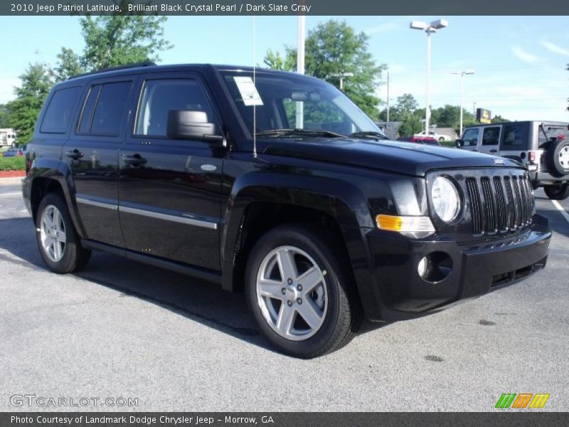 Brilliant Black Crystal Pearl / Dark Slate Gray 2010 Jeep Patriot Latitude