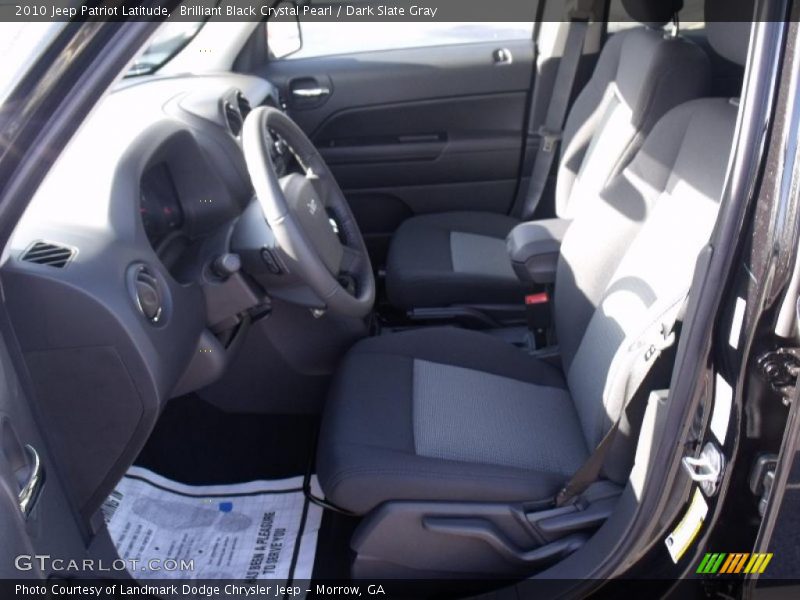 Brilliant Black Crystal Pearl / Dark Slate Gray 2010 Jeep Patriot Latitude
