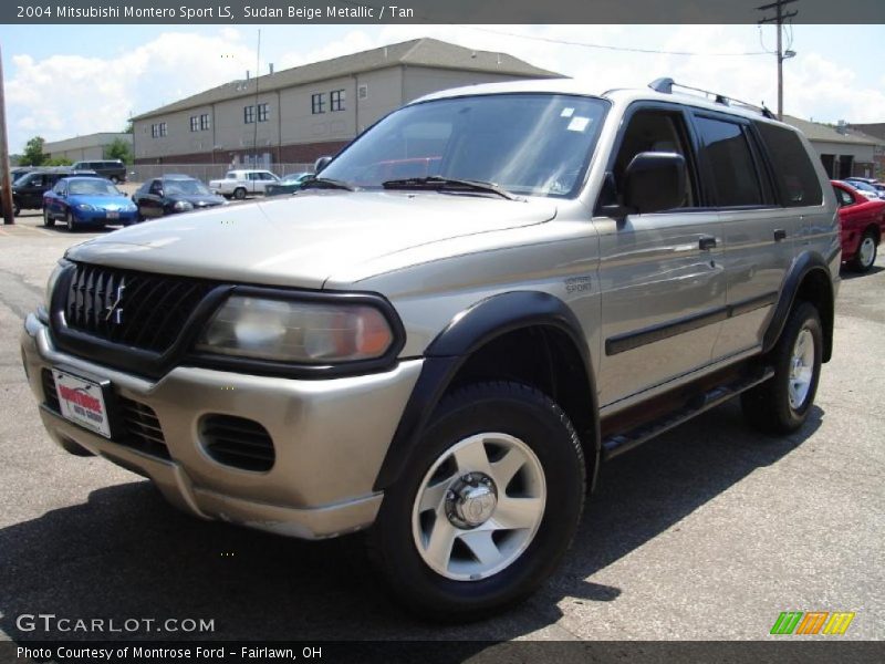 Sudan Beige Metallic / Tan 2004 Mitsubishi Montero Sport LS