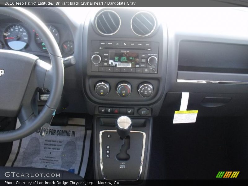 Brilliant Black Crystal Pearl / Dark Slate Gray 2010 Jeep Patriot Latitude