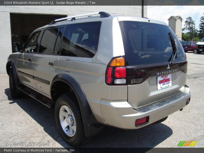 Sudan Beige Metallic / Tan 2004 Mitsubishi Montero Sport LS
