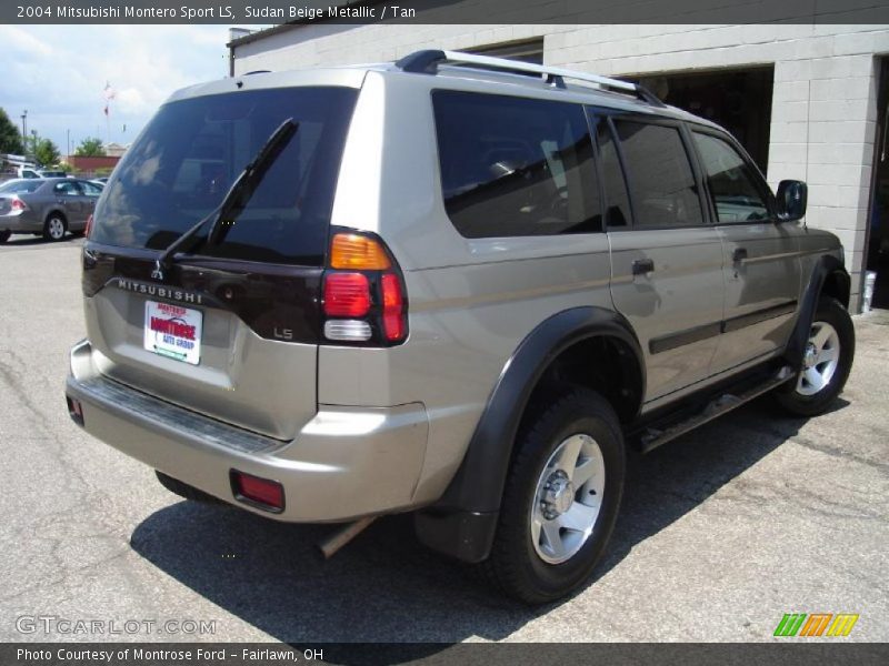 Sudan Beige Metallic / Tan 2004 Mitsubishi Montero Sport LS