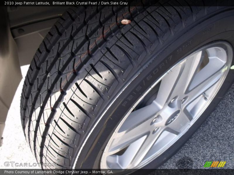 Brilliant Black Crystal Pearl / Dark Slate Gray 2010 Jeep Patriot Latitude