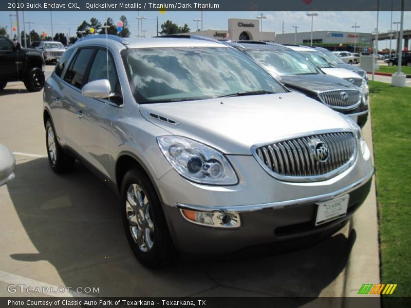 Quicksilver Metallic / Titanium/Dark Titanium 2010 Buick Enclave CXL